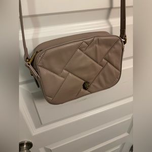 Kurt Geiger leather quilted crossbody bag brown/taupe